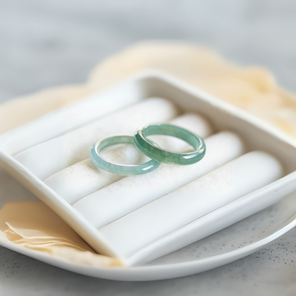 Hetian Emerald Grace Ring