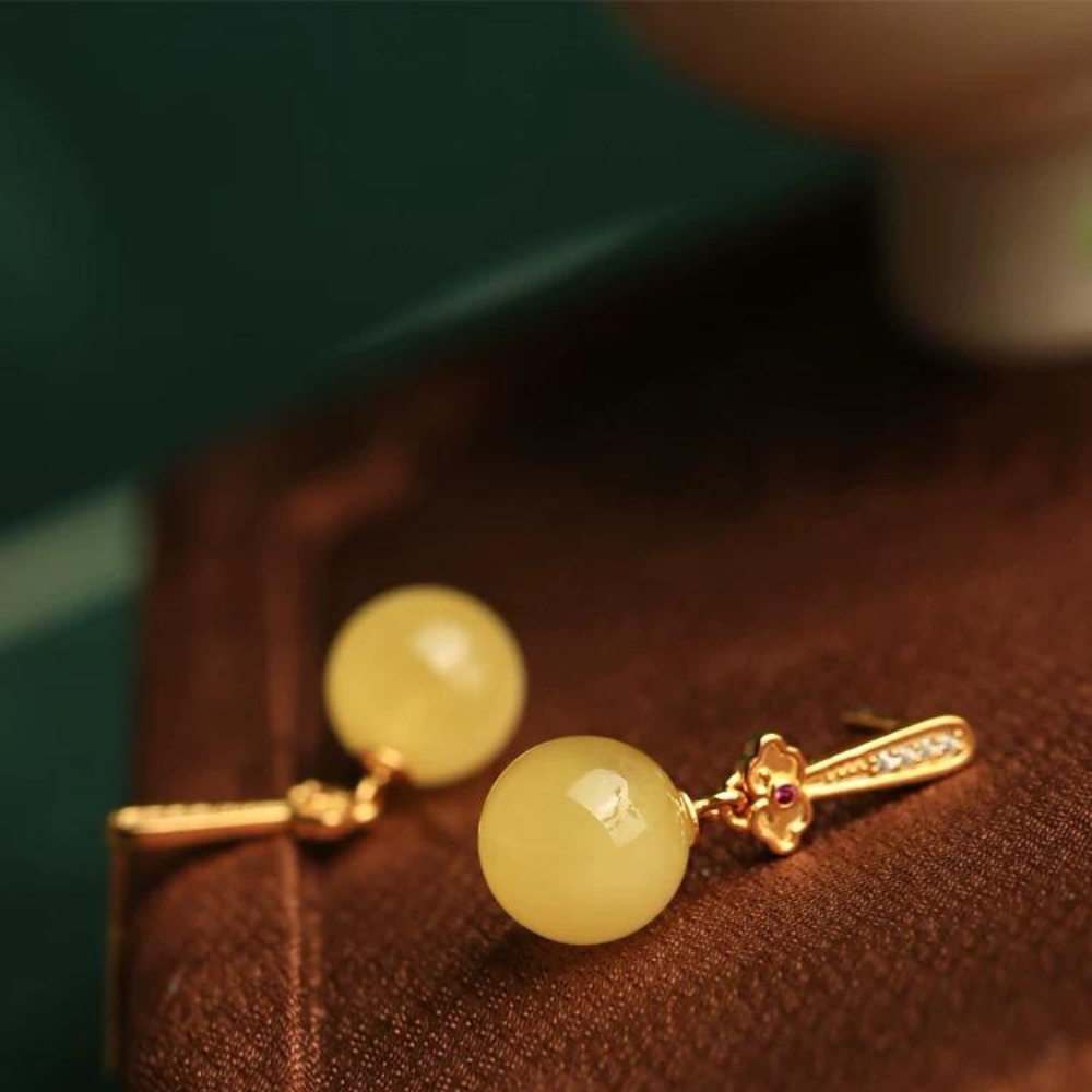 Amber Honey Drops Earrings