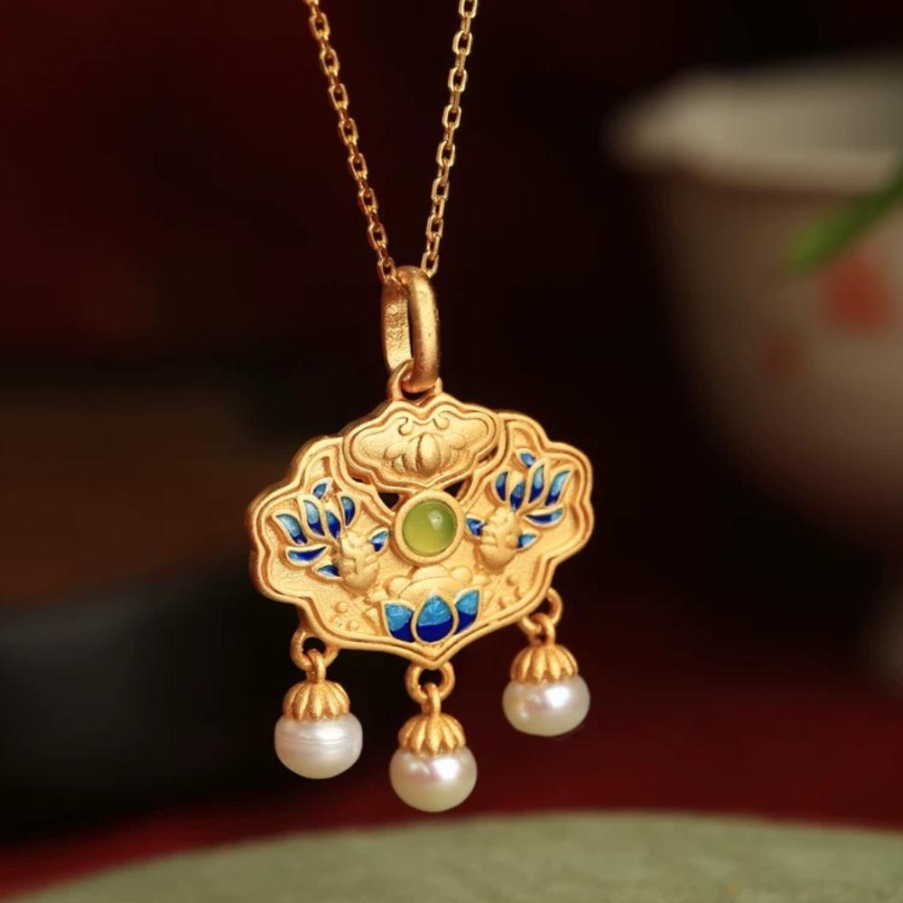 Hetian Koi Prosperity Necklace