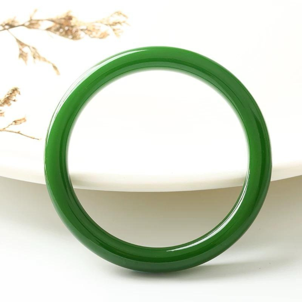 Jade Green Ripple Bracelet