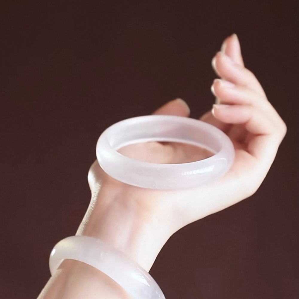 White Jade Serenity Bangle