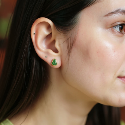 Gourde de Jade Earrings