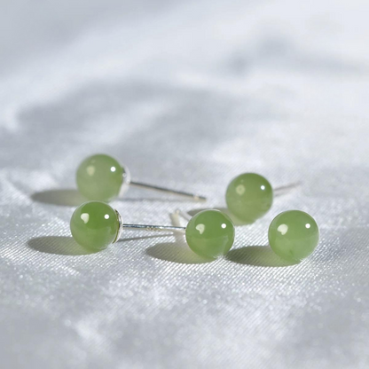 Jade Emerald Glow Studs