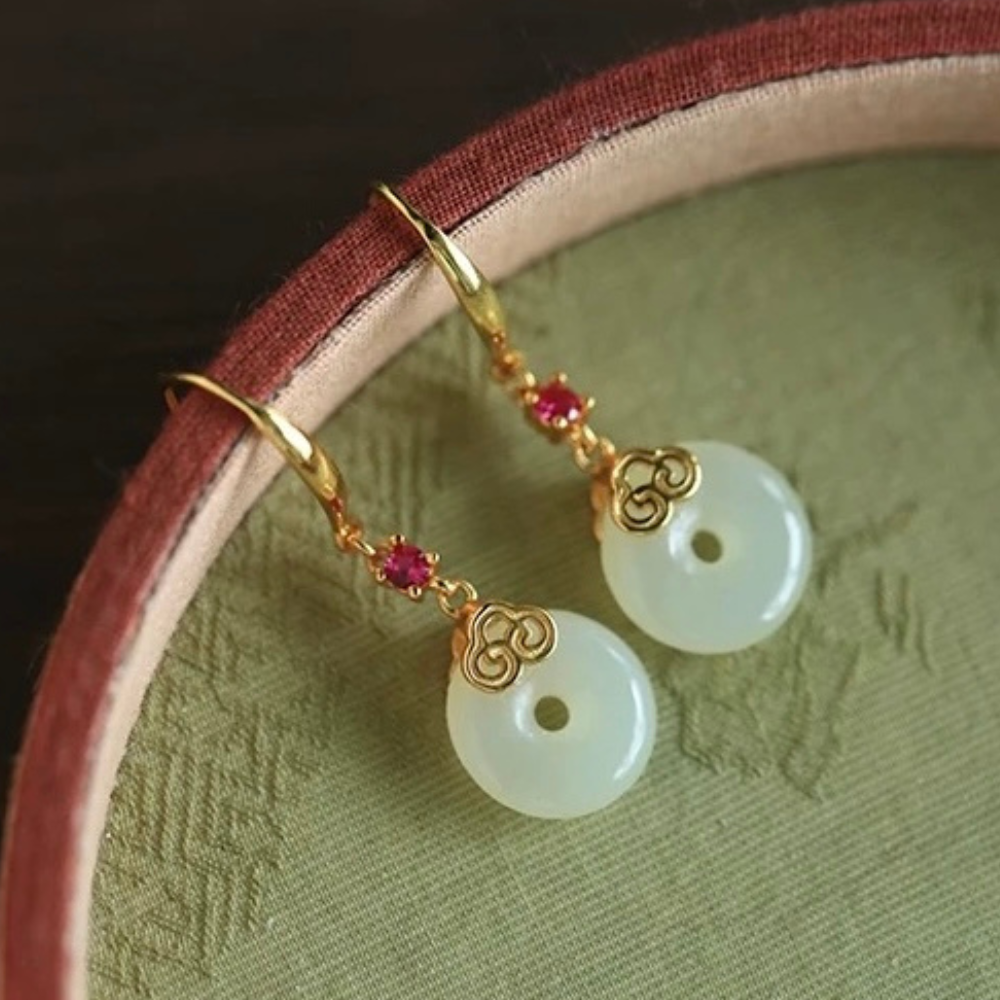 Jade Eternity Drops Earrings
