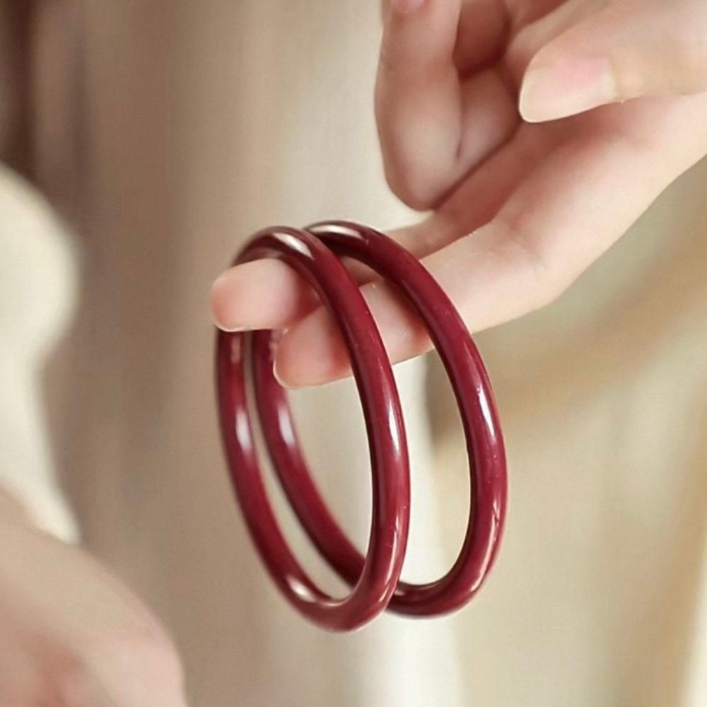 Cinnabar Glow Bangle