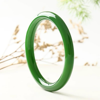 Jade Green Ripple Bracelet