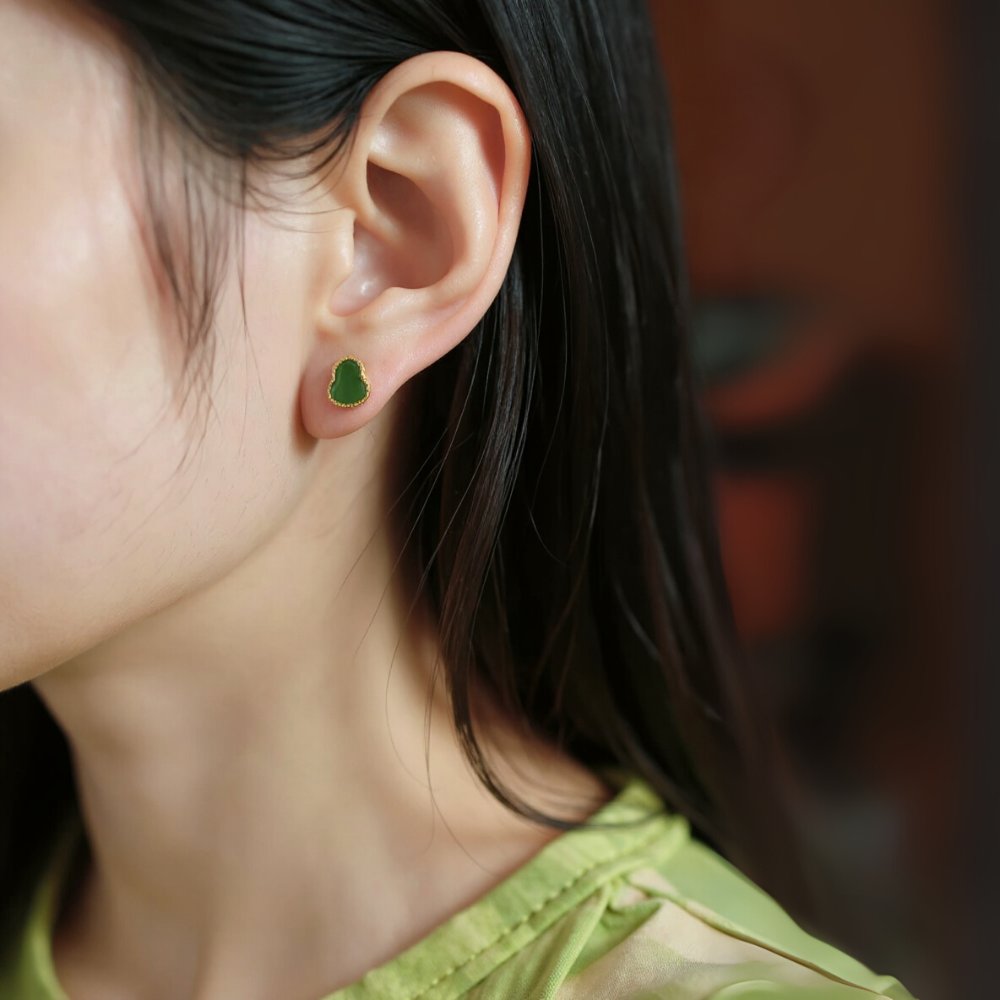 Gourde de Jade Earrings