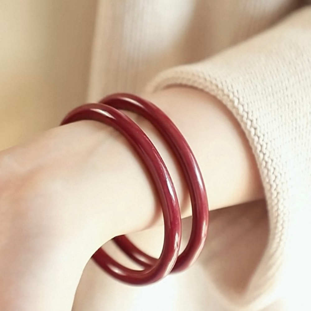 Cinnabar Glow Bangle