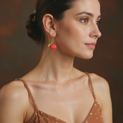 Enamel Radiance Drops Earrings