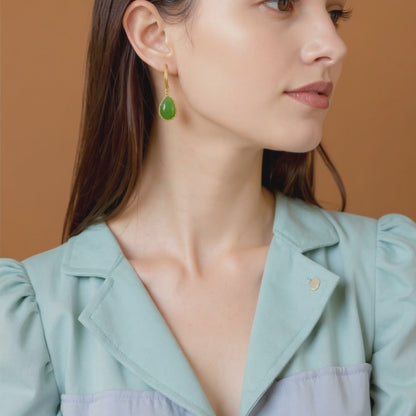Jade Green Harmony Earrings