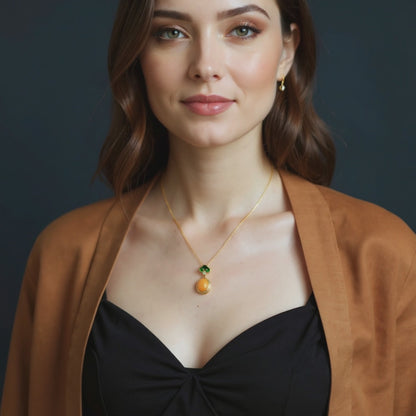 Amber Tranquil Glow Necklace