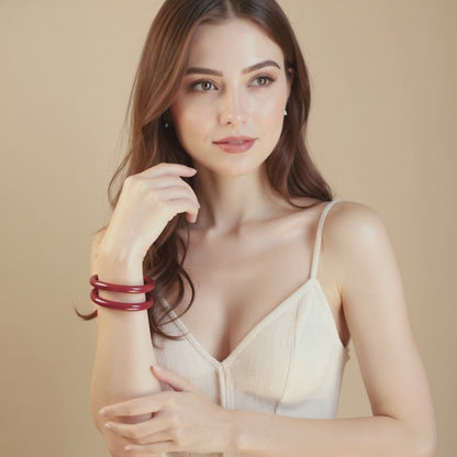 Cinnabar Glow Bangle